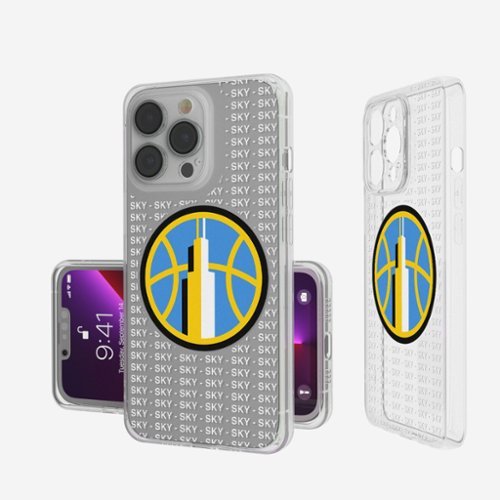 Keyscaper - WNBA - Chicago Sky iPhone Clear Text Backdrop Design Case - 13 mini - Multicolor-Front_Standard 