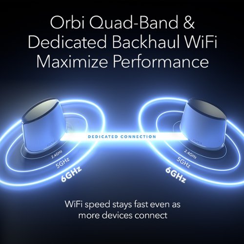 NETGEAR Orbi 960 Series AXE11000 Quad-Band Mesh Wi-Fi 6E System (3-pack) - White SHOP ONLINE