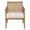 OSP Home Furnishings - Alaina Cane Back Arm Chair - Linen-Front_Standard