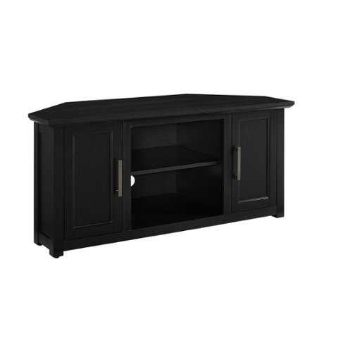 Crosley Furniture - Camden Corner Tv Stand For 50+ Inch Tv - Black-Front_Standard 