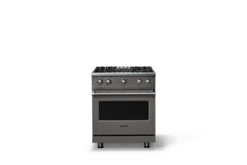 Viking - 30"W. Pro5S 4.0 Cu. Ft. Freestanding Sealed 4 Burner Gas Convection Range - Damascus Gray - Damascus Gray