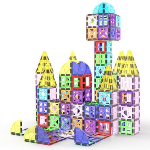 PicassoTiles - Magnetic Tiles for Kids – 36PCS STEM Construction Building Blocks Educational Toy Set-Front_Standard 