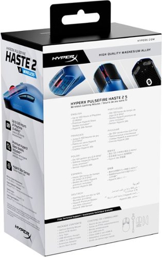 HyperX Pulsefire Haste 2 S Lightweight Wireless Optical Gaming Mouse with RGB Lighting - Wireless - Navy BUY IN HONG KONG