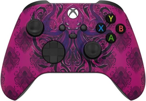 Custom Controllerzz - Custom Wireless Controller for Xbox Series X|S, Xbox One, & PC - Purple Monster-Front_Standard 