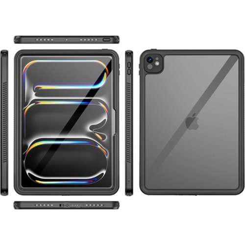 SaharaCase Oasis Series Water-Resistant Case for Apple iPad Pro (M4) 11 2024 - Clear/Black GLOBAL SHIPPING