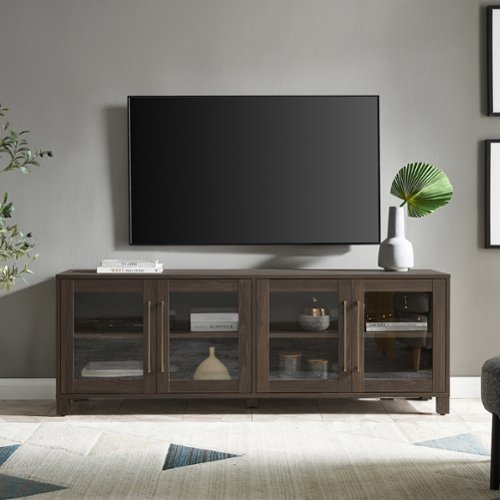 Camden&Wells - Benedict TV Stand for Most TVs up to 75" - Coffee Bean-Front_Standard 