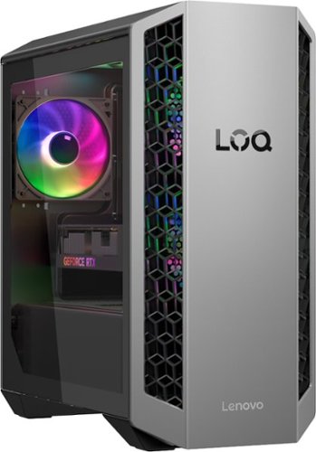  Lenovo - LOQ Tower Gaming Desktop - AMD Ryzen 7 8745HX - 16GB RAM - NVIDIA GeForce RTX 5060 - 1TB SSD - Luna Grey