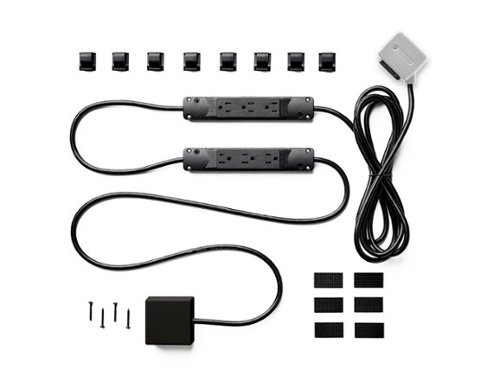 charg 3in1 7 Outlet/2 USB 1000 Joules Surge Protector - Black INTERNATIONAL SHIPPING