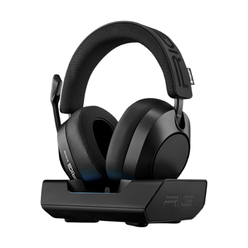  RIG - R8 PRO HX Dual Wireless Over-Ear Gaming Headset w/Graphene Drivers &amp; Base Station for Xbox Series X|S, PS5, PC, Switch - Black