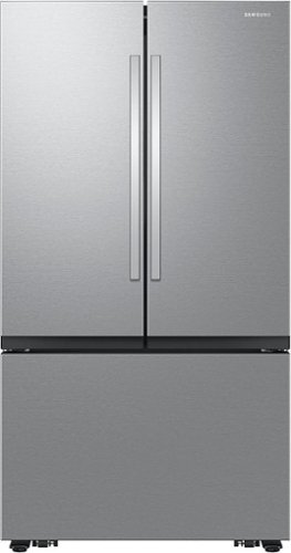 Samsung - Open Box 27 cu. ft. French Door Counter Depth Smart Refrigerator with Dual Auto Ice Maker - Stainless Steel