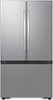 Samsung - Open Box 27 cu. ft. French Door Counter Depth Smart Refrigerator with Dual Auto Ice Maker - Stainless Steel-Front_Standard