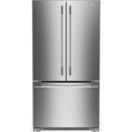 KitchenAid - 20 Cu. Ft. 36-Inch Counter-Depth French Door Refrigerator with Internal Water Dispenser - Stainless Steel