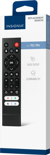 Insignia™ Replacement Remote for TCL TVs - Black BUY ONLINE