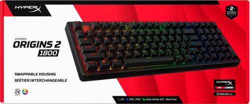 HyperX Origins 2 1800 Wired Mechanical Linear Red Switch Gaming Keyboard with RGB Back Lighting - Black SHOP ONLINE