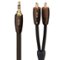 AudioQuest - Big Sur 3.5mm Mini > RCA 9.8' Analog Audio Interconnect Cable - Brown on Black-Front_Standard