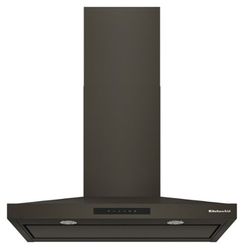 KitchenAid - 36 inches - Recirculating & Convertible - Wall Range Hood - Black Ore-Front_Standard 