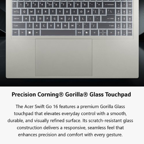 Acer Swift Go 16 AI – Copilot+ PC – 16” 2K OLED Touchscreen Laptop – Intel Core Ultra 5 322 – 16GB Memory – 512GB Storage - Vapor Silver WORLDWIDE DELIVERY
