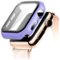 Entronix - Protective Case for Apple Watch Series 10, 42mm - Durable Hard Cover with Built-In Screen Protector - Purple-Front_Standard