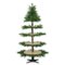 Gymax - 6.4 FT Rotating Christmas Tree w/ 280 Branch Tips 220 LED Lights Electric Stand - Green-Front_Standard