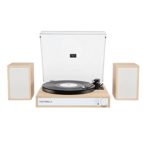 Victrola - Harmony Bluetooth Turntable System with Speakers - Natural