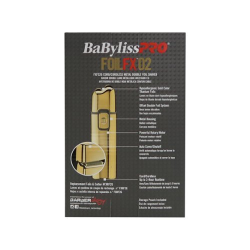 Babyliss Pro Foil FX02 FXFS2G Cord / Cordless Metal Double Foil