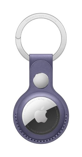 Apple - AirTag Leather Key Ring - Wisteria-Front_Standard 