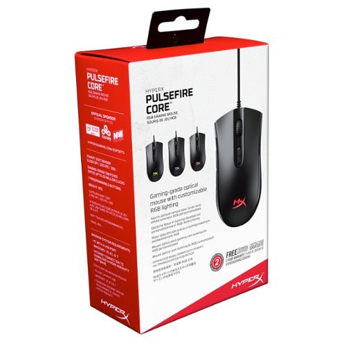 HyperX Pulsefire Core Wired Optical Gaming Mouse with RGB Lighting - Wired - Black BUY ONLINE