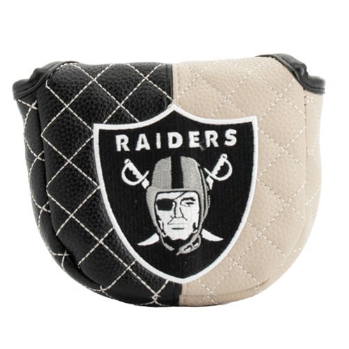 Team Golf - Las Vegas Raiders Quilted Mallet Putter Cover - Multicolor-Front_Standard 