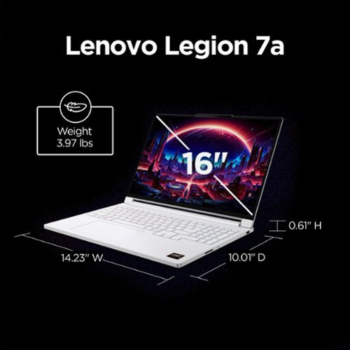 Lenovo Legion 7a 16 2.5K 240Hz OLED Gaming Laptop - AMD Ryzen AI 7 450 2026 - 32GB RAM - NVIDIA GeForce RTX 5060 - 1TB SSD - Glacier White BUY ONLINE
