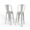 Simpli Home - Fletcher Metal Bar Stool (Set of 2) - White-Front_Standard