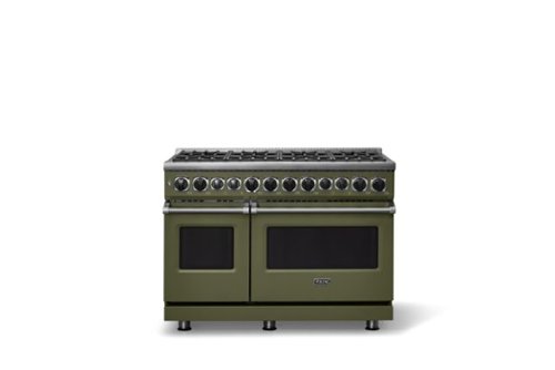 Viking - 48 in. Wide 8 Burner Dual Fuel Sealed Burner Range - Martini-Front_Standard 