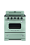 Unique Appliances - Classic Retro 3.9 Cu. Ft. Freestanding Induction Range with Air Fry - Summer Mint Green-Front_Standard