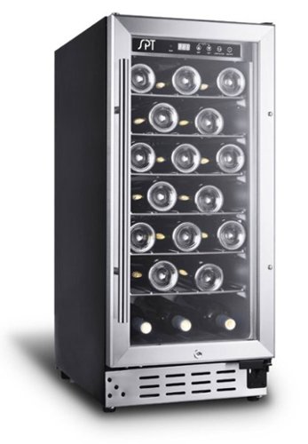 SPT - 33-Bottle Wine Cooler - Stainless Steel-Front_Standard 