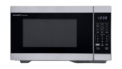Sharp - 1.1 cu. ft. 1000W Smart Countertop Microwave Works with Alexa - Stainless - Stainless Steel