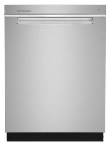 Whirlpool - 24 inch Top Control Built-In Stainless Steel Tub Dishwasher with 3rd Rack, AI Intelligent Wash, 47 dBA - Stainless Steel-Front_Standard 
