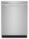 Whirlpool - 24 inch Top Control Built-In Stainless Steel Tub Dishwasher with 3rd Rack, AI Intelligent Wash, 47 dBA - Stainless Steel-Front_Standard