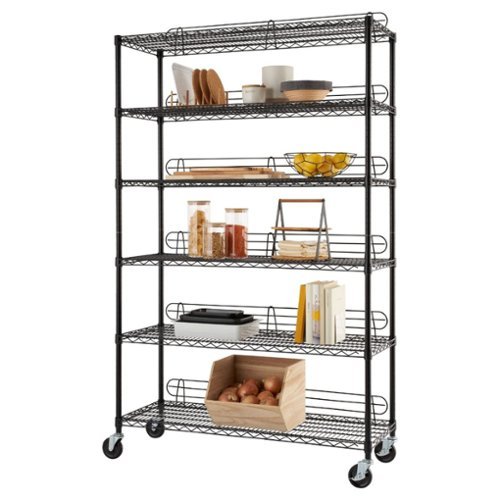 TRINITY 6-Tier | 48x18x72 | Commercial Wire Shelving | NSF | w/ Backstands & Wheels |