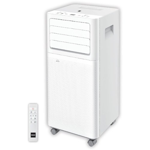 RCA - 10,000/6,000 BTU Wifi Enabled Portable Air Conditioner with Remote - White-Front_Standard 