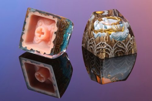 DROP The Lord of the Rings Elven Rings of Power Artisan Keycap - Vilya GLOBAL SHIPPING