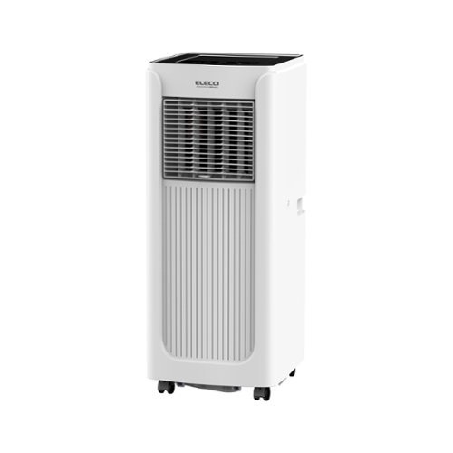 Airplus - 8000 BTU Portable Air Conditioner Cools 550 Sq. Ft. with Dehumidifier, Remote Control - White-Front_Standard 