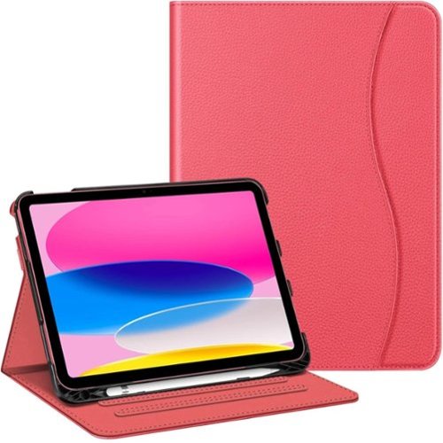 Kitcheniva - iPad 10th Generation 2022 Case With Stand And Pocket 10.9'' - Pink-Front_Standard 