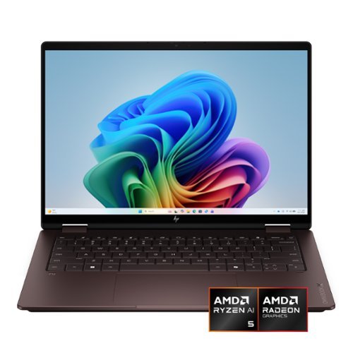 HP - OmniBook X Flip 2-in-1 - 14" 2K Touchscreen Laptop - AMD Ryzen AI 5 (2026) - 16GB Memory - 512GB SSD - Copilot+ PC - Deep Espresso