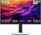 TCL - 32" R84 Series 4K UHD HDR QD-Mini LED Gaming Monitor - Black and White-Front_Standard