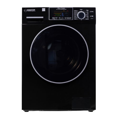 Equator - 1.62 cu ft. All-in-One Combo Washer Electric Dryer Convertible VENTLESS/VENTED DRY | PET Special 110V - EZ 4600 - Black-Front_Standard 