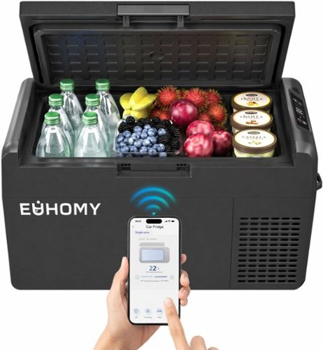 $127.99, Was $159.99, 20% Off! Euhomy - 21 QT Portable Car Refrigerator - Black dealfomo