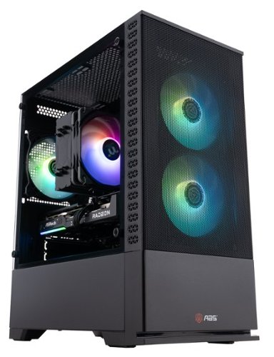 ADVANCED BATTLESTATIONS - ABS Cyclone Ruby Gaming PC - Windows 11 - AMD Ryzen 7 9700X - Radeon RX 9060 XT - 32GB DDR5 - 1TB - Black-Front_Standard 