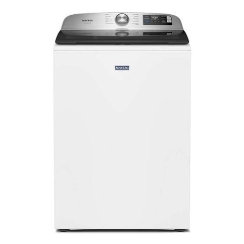 Maytag - 5.3 Cu. Ft. Pet Pro Top Load Impeller Washer with Extra Power and Sanitize Cycle with Oxi - White-Front_Standard 