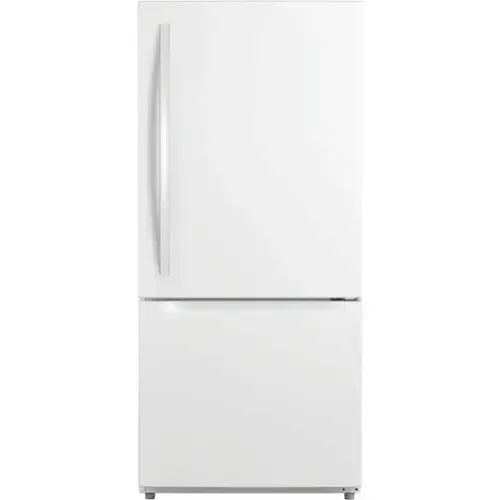 Front. Frigidaire - 19 Cu. Ft. Standard-Depth Bottom Freezer Refrigerator - White.