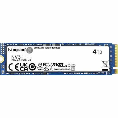 Kingston NV3 4 TB Solid State Drive M.2 2280 Internal PCI Express
