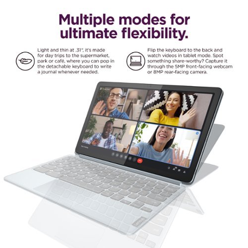 Lenovo IdeaPad Duet 3 Chromebook 2-in-1 Laptop - 11 2K Touchscreen - Snapdragon 7cG2 - 4G RAM - 128G eMMC - Keyboard - Misty Blue HOW TO BUY